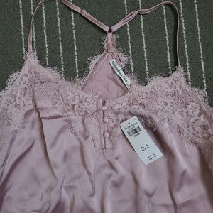 A&F lace trim body suit